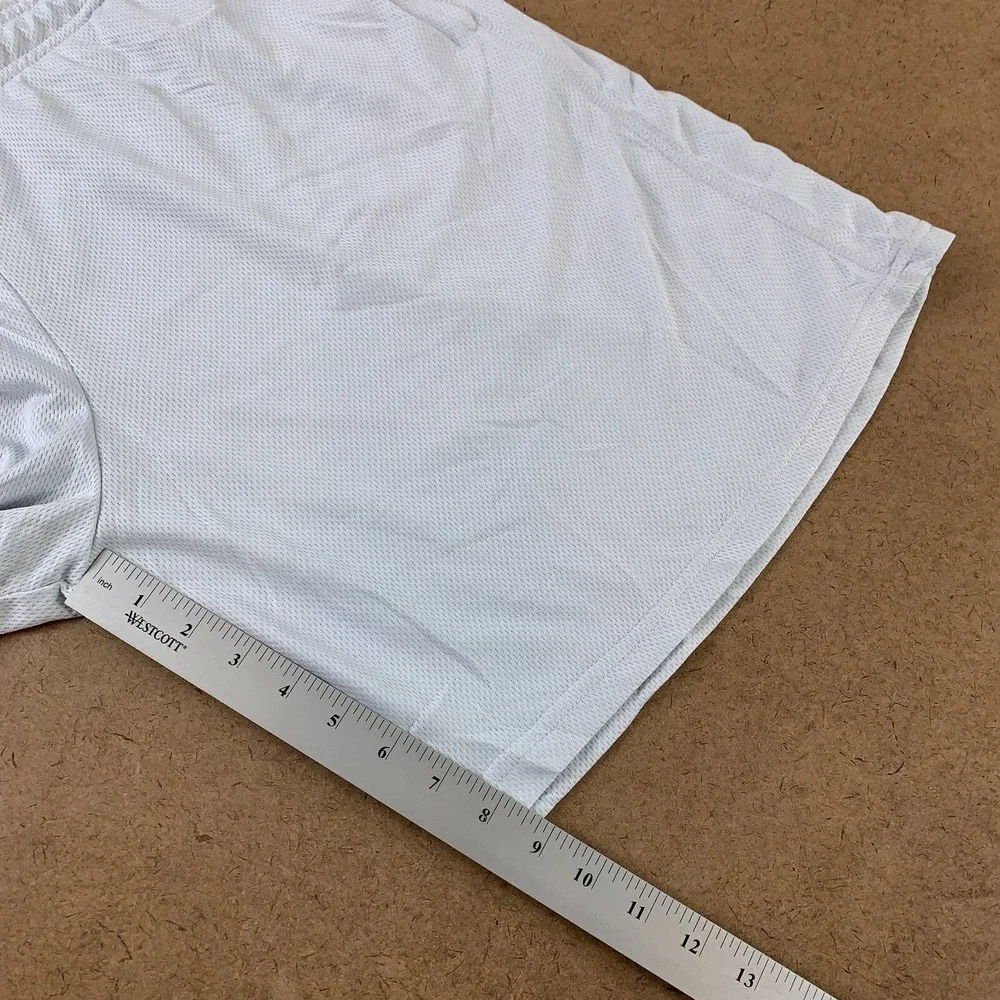 Urban Street Mens Lounge Shorts Off White Flat Front Pockets Pull On 2XL New